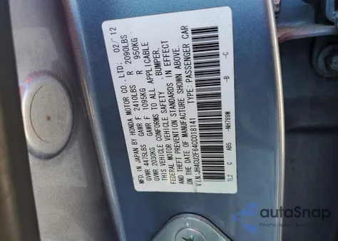 2012 Acura Tsx Tech z USA, uszkodzony, nr VIN JH4CU2F64CC018141